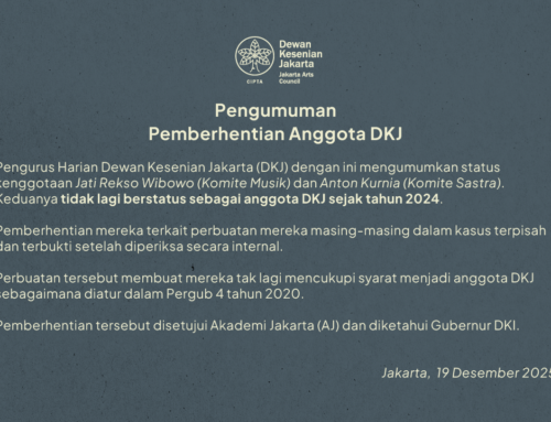 Pengumuman Pemberhentian Anggota DKJ