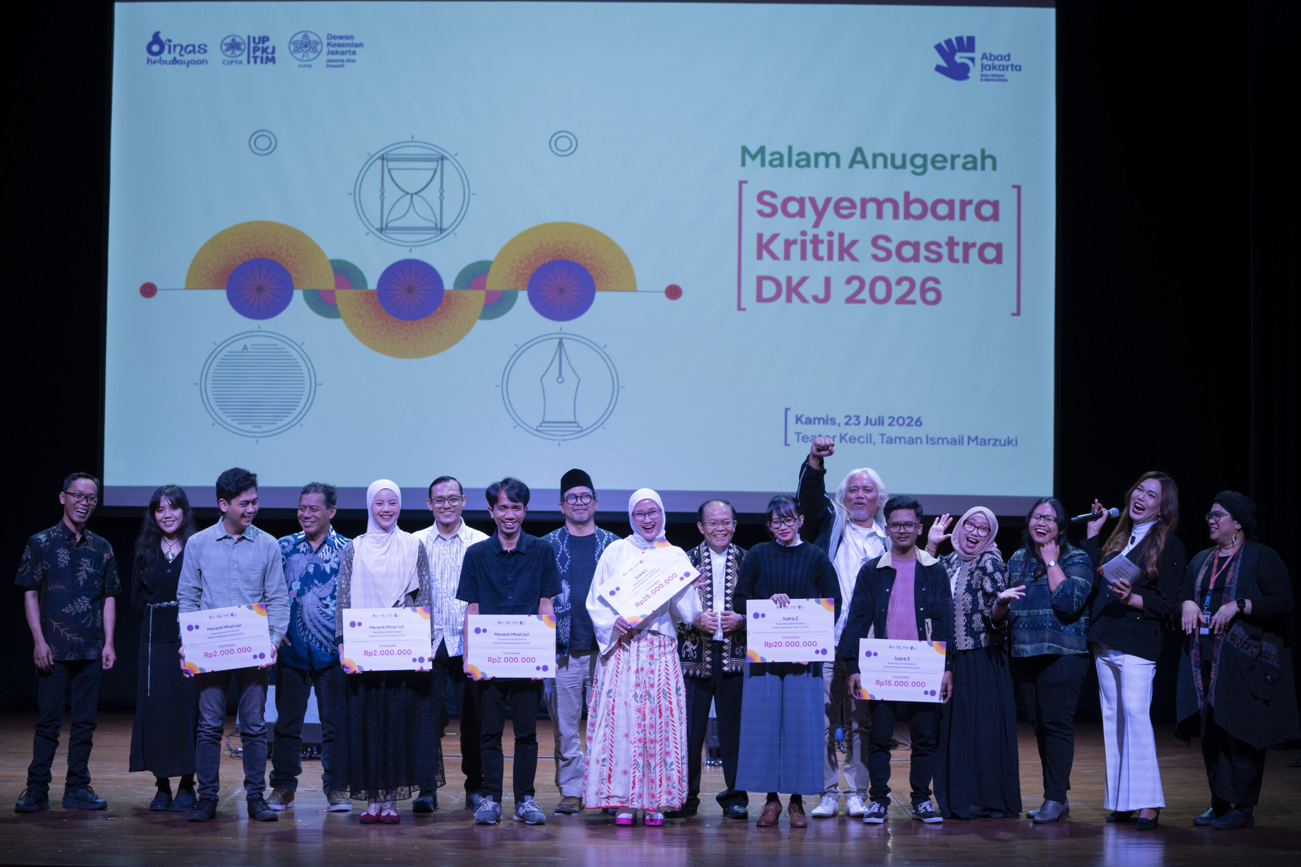 Malam Anugerah Sayembara Kritik Sastra DKJ 2026